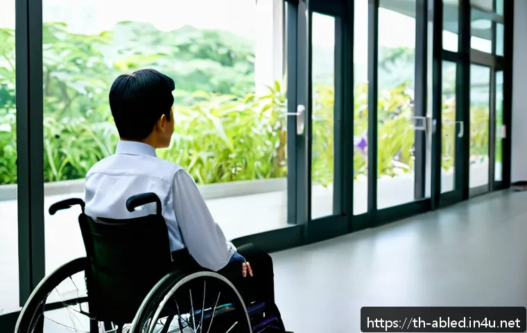 장애인상담사 근로 조건 - A compassionate disability counselor attentively listening and advising a young adult in a modern Th...